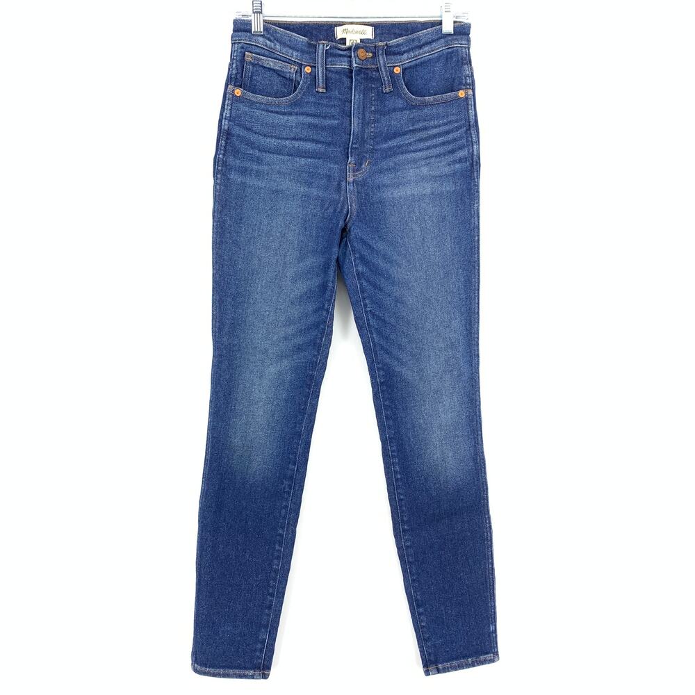 Madewell 10" High Rise Skinny Jeans Womens Size 27 Medium Wash Stretch Denim